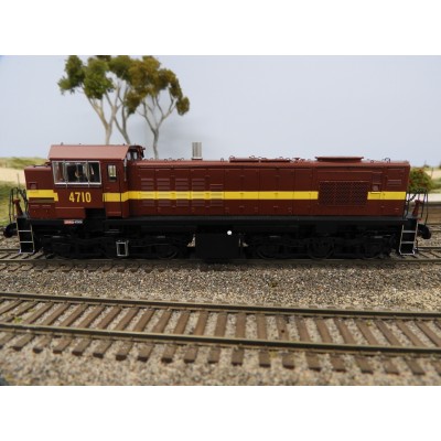 TrainOrama, 47 Class Locomotive, HO Scale; 4710 - Indian Red